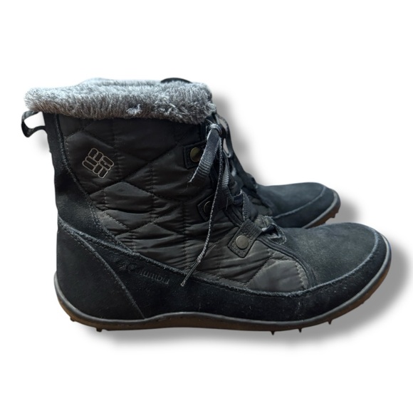 Columbia Minx Shorty Omni-Heat Waterproof Winter Boot BL1593-010 Black Women 9.5 - Picture 1 of 11
